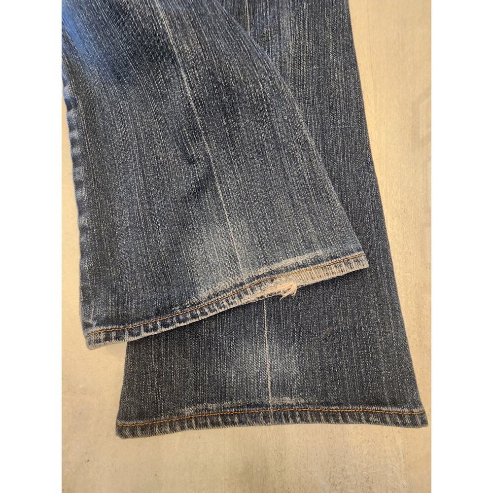 7 For All Mankind Women's Denim Flare Jean SZ 28 Low Rise Y2K - Picture 6 of 11